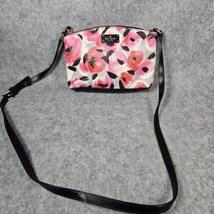 Kate Spade New York Grove Street Carlo Rose Bud Floral Satchel Crossbody Purse